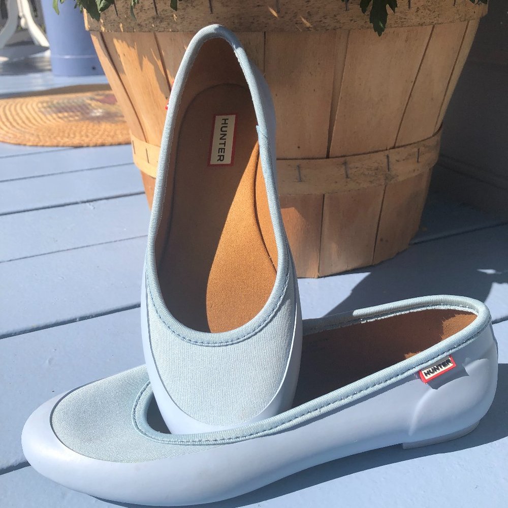 Hunter Refined Matte Ballerina Flat- Fountain Blue